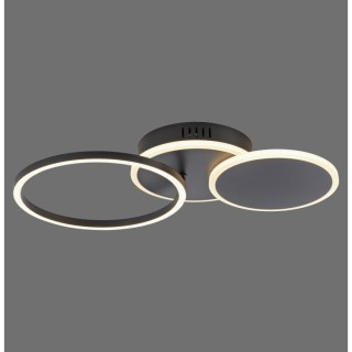 Plafonnier, noir, 1xLED-Board/25,50W/3000K, luminaire intérieur, IP20