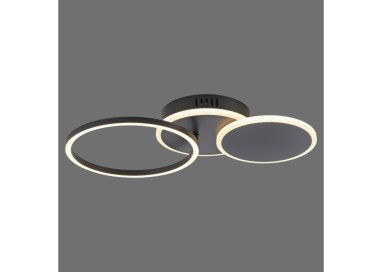 Plafonnier, noir, 1xLED-Board/25,50W/3000K, luminaire intérieur, IP20