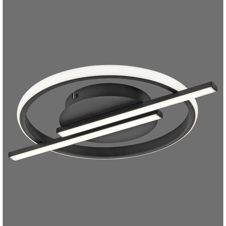 Plafonnier, noir, 1xLED-Board/17,50W/3000K, luminaire intérieur, IP20