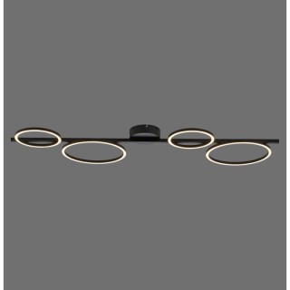 Plafonnier, noir, 1xLED-Board/36W/3000K, luminaire intérieur, IP20