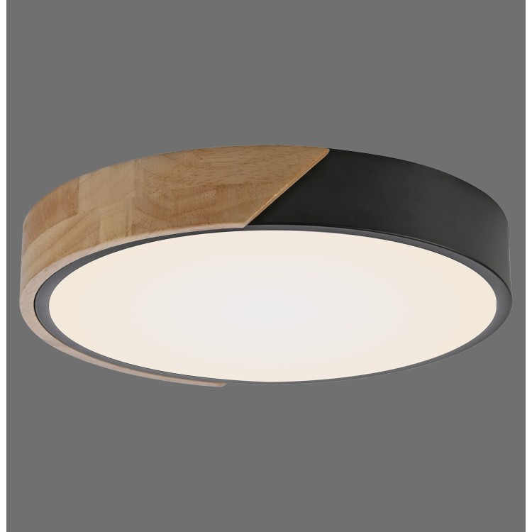 Plafonnier, noir, 1xLED-Board/24W/3000K, luminaire intérieur, IP20