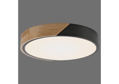 Plafonnier, noir, 1xLED-Board/24W/3000K, luminaire intérieur, IP20