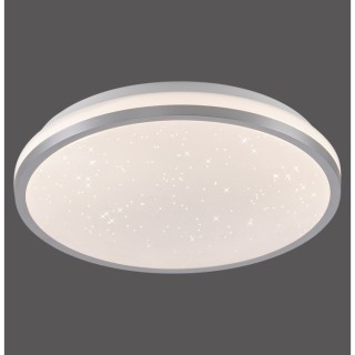 Plafonnier, argent, 1xLED-Board/10W/3000K, luminaire intérieur, IP20