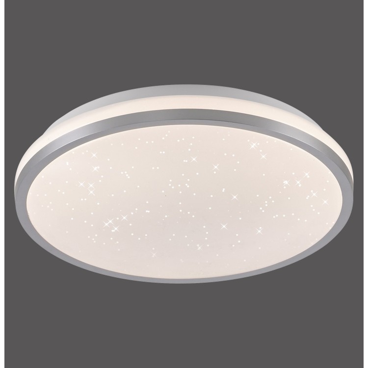 Plafonnier, argent, 1xLED-Board/10W/3000K, luminaire intérieur, IP20