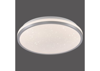 Plafonnier, argent, 1xLED-Board/10W/3000K, luminaire intérieur, IP20