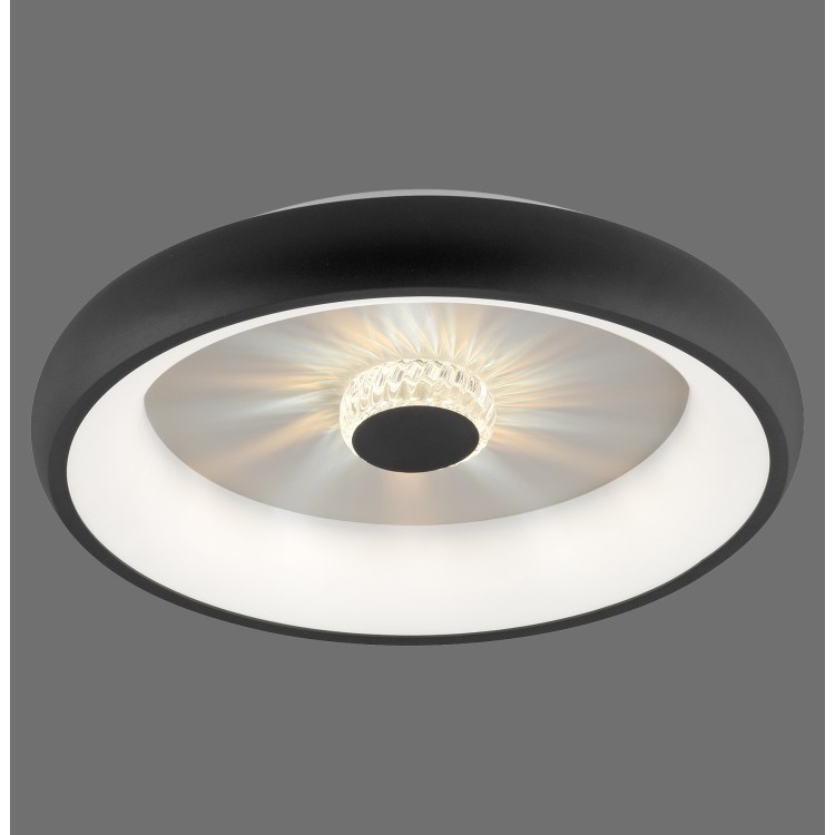 Plafonnier, noir, 1xLED-Board/29W/2700-5000K, luminaire intérieur, IP20