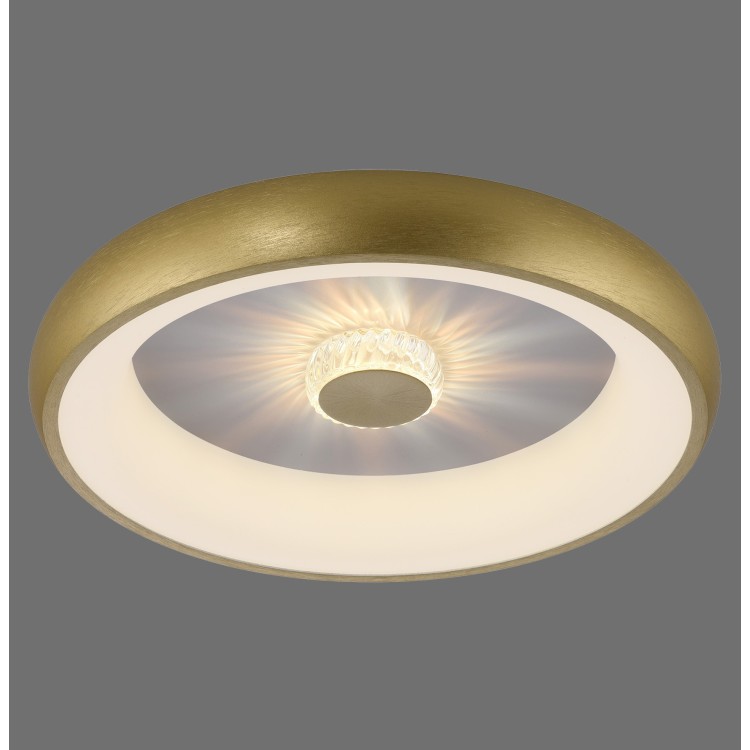 Plafonnier, laiton mat, 1xLED-Board/29W/2700-5000K, luminaire intérieur, IP20