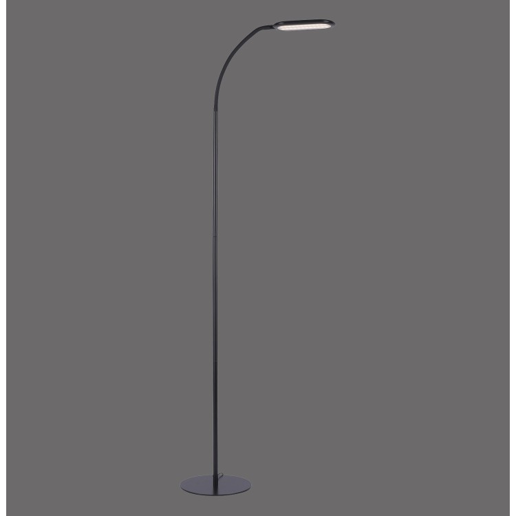 Lampadaire, noir, 1xLED-Board/7W/3000-6000K, luminaire intérieur, IP20