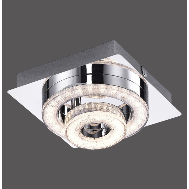 Plafonnier, chrom, 1xLED-Board/5W/3000K, luminaire intérieur, IP20