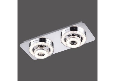 Plafonnier, chrom, 1xLED-Board/10W/3000K, luminaire intérieur, IP20