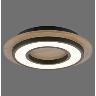 Plafonnier, noir, 1xLED-Board/14W/3000K, luminaire intérieur, IP20