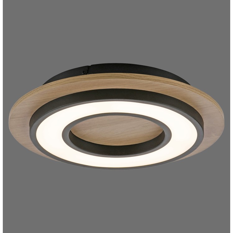 Plafonnier, noir, 1xLED-Board/14W/3000K, luminaire intérieur, IP20