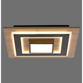 Plafonnier, noir, 1xLED-Board/17,50W/3000K, 1xLED-Board/8,50W/3000K, luminaire intérieur, IP20