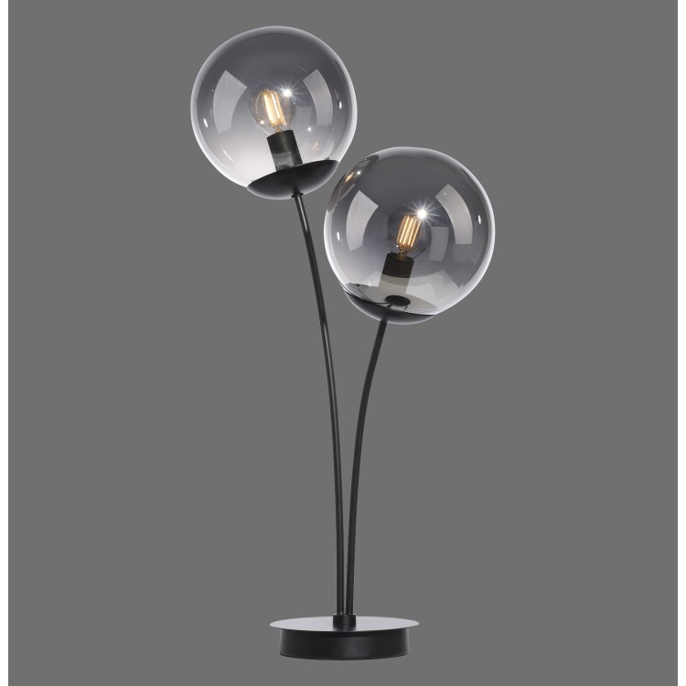 Lampe à poser, noir, 2xE14/25W, luminaire intérieur, IP20