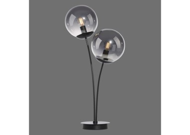 Lampe à poser, noir, 2xE14/25W, luminaire intérieur, IP20