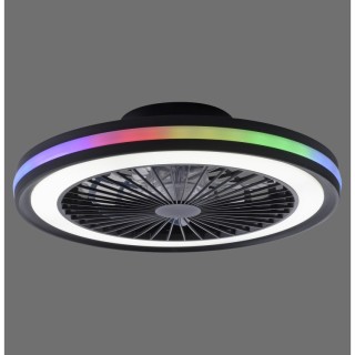 Plafonnier, noir, 1xLED-Board/36W/2700-5000K, 1xLED-Board/5W/RGBK, luminaire intérieur, IP20