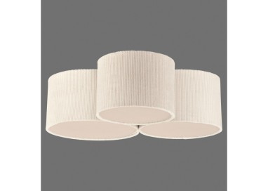 Plafonnier, sable, 3xE27/10W, luminaire intérieur, IP20