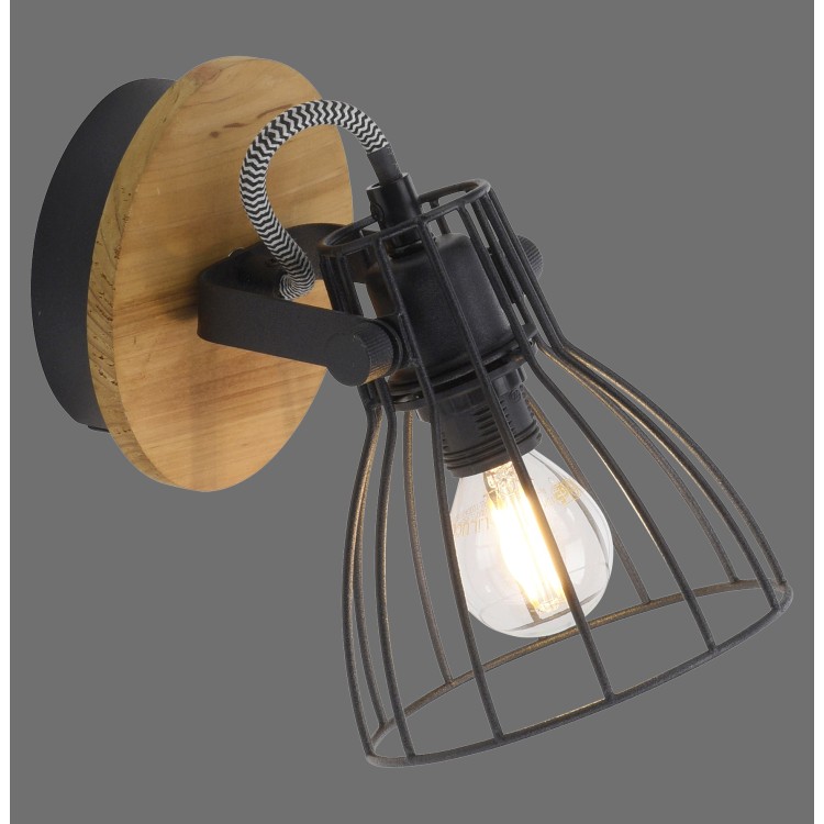 Plafonnier, noir, 1xE14/10W, luminaire intérieur, IP20