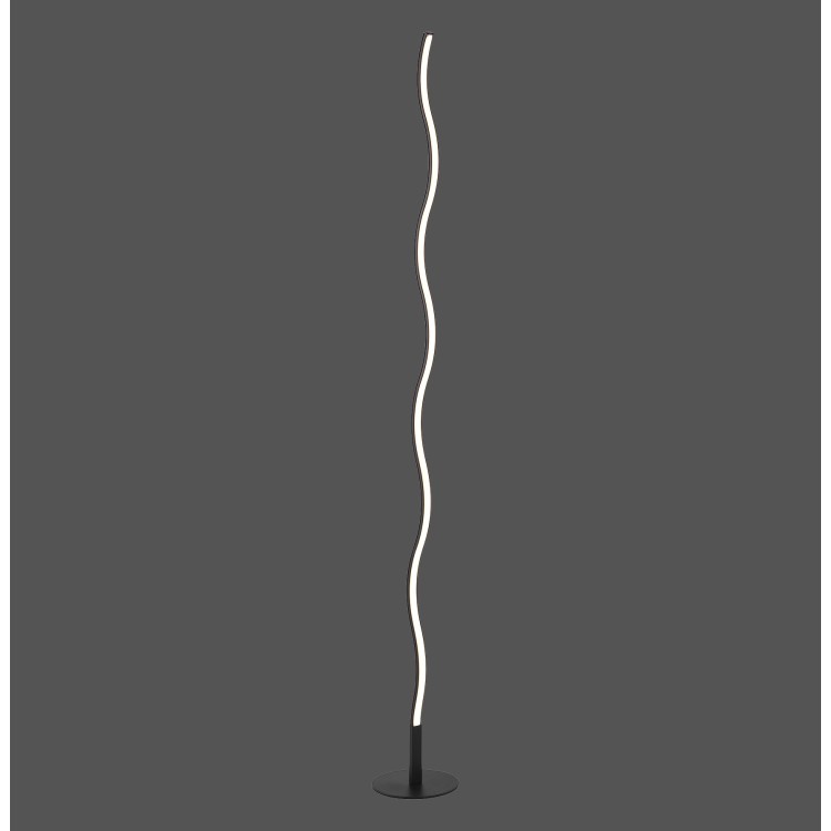 Lampadaire, noir, 1xLED-Board/10W/3000K, luminaire intérieur, IP20