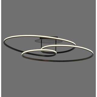 Plafonnier, noir, 1xLED-Board/33W/3000K, luminaire intérieur, IP20