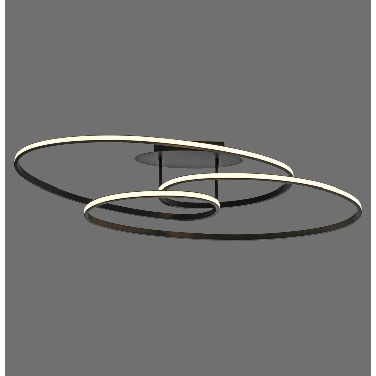 Plafonnier, noir, 1xLED-Board/33W/3000K, luminaire intérieur, IP20