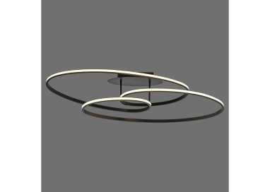 Plafonnier, noir, 1xLED-Board/33W/3000K, luminaire intérieur, IP20