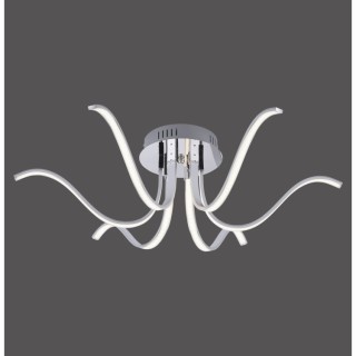 Plafonnier, chrom, 6xLED-Board/4,50W/3000K, luminaire intérieur, IP20