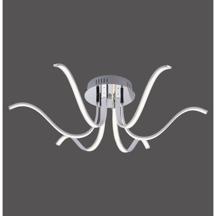 Plafonnier, chrom, 6xLED-Board/4,50W/3000K, luminaire intérieur, IP20