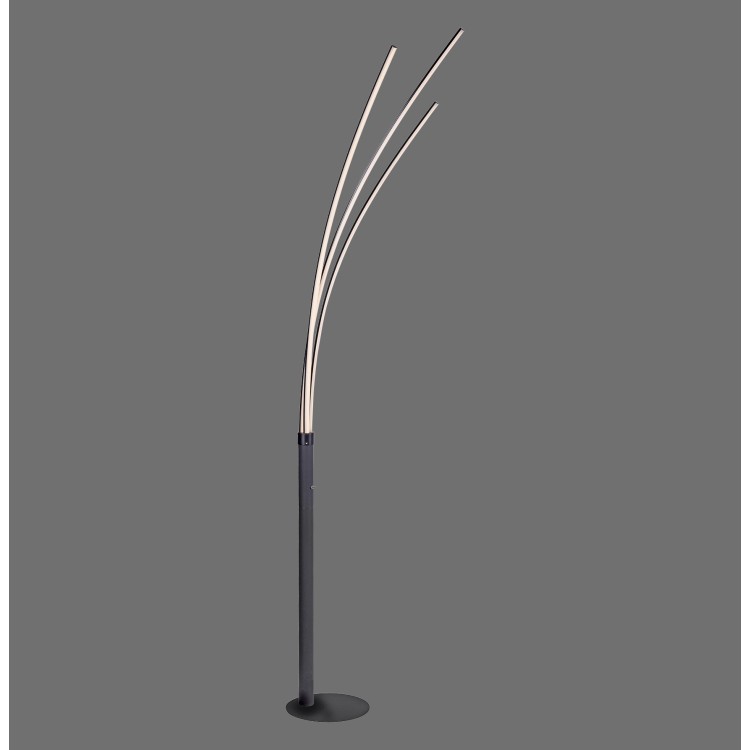 Lampadaire, noir, 1xLED-Board/6,20W/3000K, 1xLED-Board/6,80W/3000K, luminaire intérieur, IP20