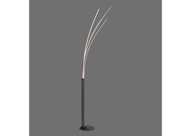 Lampadaire, noir, 1xLED-Board/6,20W/3000K, 1xLED-Board/6,80W/3000K, luminaire intérieur, IP20