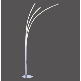 Lampadaire, chrom, 1xLED-Board/6,20W/3000K, 1xLED-Board/6,80W/3000K, luminaire intérieur, IP20