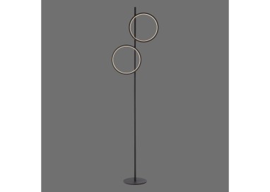 Lampadaire, noir, 2xLED-Board/10,50W/3000K, luminaire intérieur, IP20