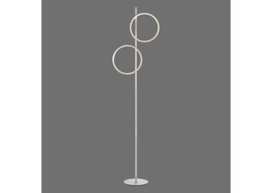 Lampadaire, argent, 2xLED-Board/10,50W/3000K, luminaire intérieur, IP20