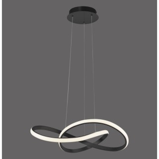 Suspension, noir, 1xLED-Board/25W/3000K, luminaire intérieur, IP20