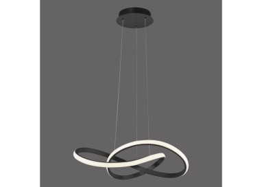 Suspension, noir, 1xLED-Board/25W/3000K, luminaire intérieur, IP20