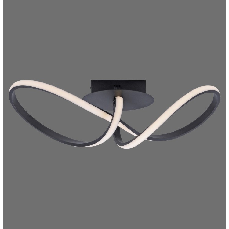 Plafonnier, noir, 1xLED-Board/15,50W/3000K, luminaire intérieur, IP20