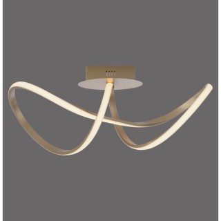 Plafonnier, laiton mat, 1xLED-Board/15,50W/3000K, luminaire intérieur, IP20