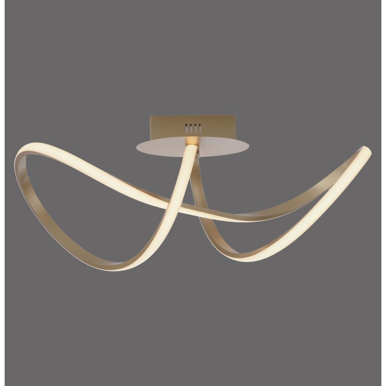 Plafonnier, laiton mat, 1xLED-Board/15,50W/3000K, luminaire intérieur, IP20