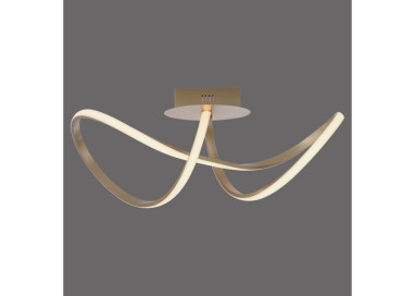 Plafonnier, laiton mat, 1xLED-Board/15,50W/3000K, luminaire intérieur, IP20