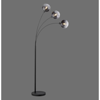 Lampadaire, noir, 3xE14/25W, luminaire intérieur, IP20