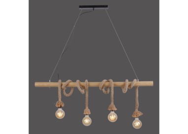 Suspension, noir, 4xE27/15W, luminaire intérieur, IP20