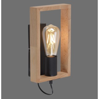 Applique, noir, 1xE27/60W, luminaire intérieur, IP20