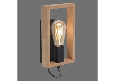 Applique, noir, 1xE27/60W, luminaire intérieur, IP20