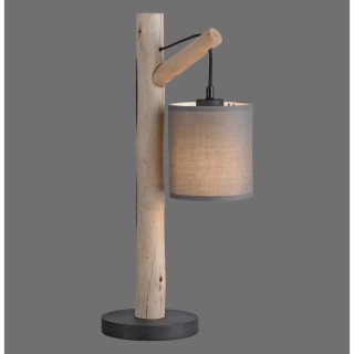 Lampe à poser, taupe, 1xE27/10W, luminaire intérieur, IP20