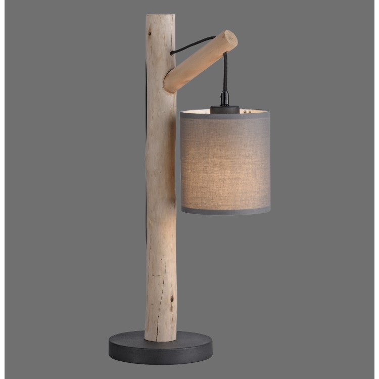 Lampe à poser, taupe, 1xE27/10W, luminaire intérieur, IP20