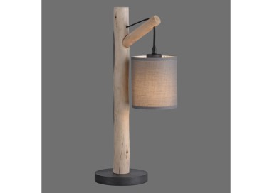 Lampe à poser, taupe, 1xE27/10W, luminaire intérieur, IP20