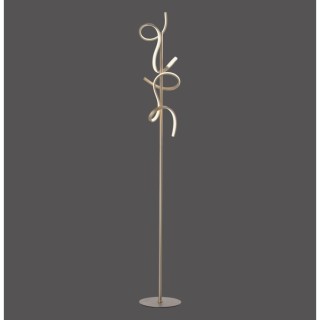 Lampadaire, laiton mat, 2xLED-Board/11W/3000K, luminaire intérieur, IP20