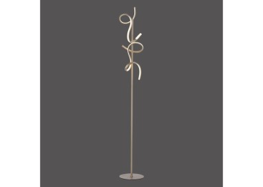 Lampadaire, laiton mat, 2xLED-Board/11W/3000K, luminaire intérieur, IP20