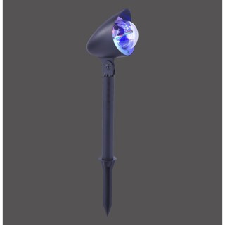 Lampe à piquet, noir, 1xLED-Board/3W/RGBK, luminaire extérieur, IP44