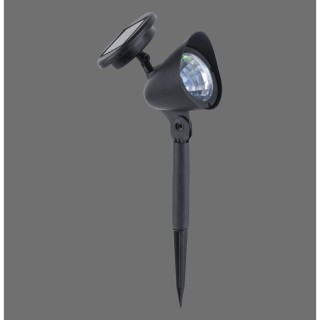 Lampe à piquet, noir, 3xLED/0,01W/9000K, Lampe solaire, IP44